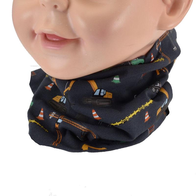 Kinder Wendeloop Bagger Betonmischer Kran LKW Baumaschinen grau